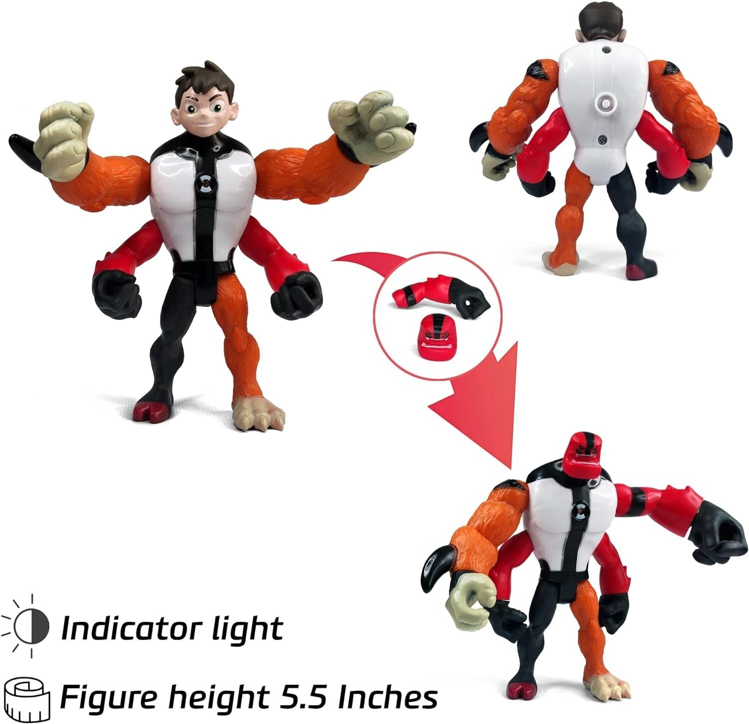 8 Iconic Ben 10 Action Figures Set - Engaging Durable Toys for Imagination