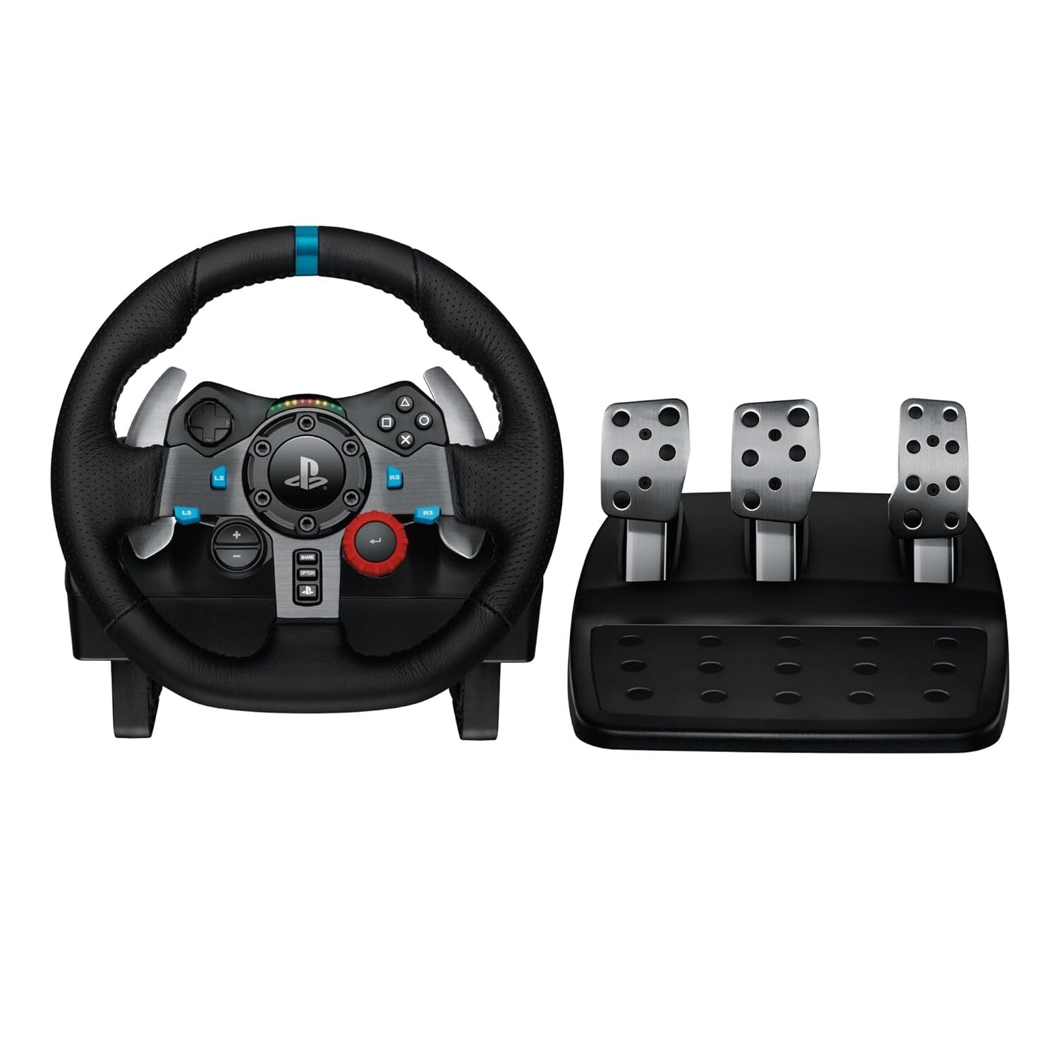 G29 Racing Wheel with Adjustable Pedals - Premium Simulation for PS5, PS4, PC
