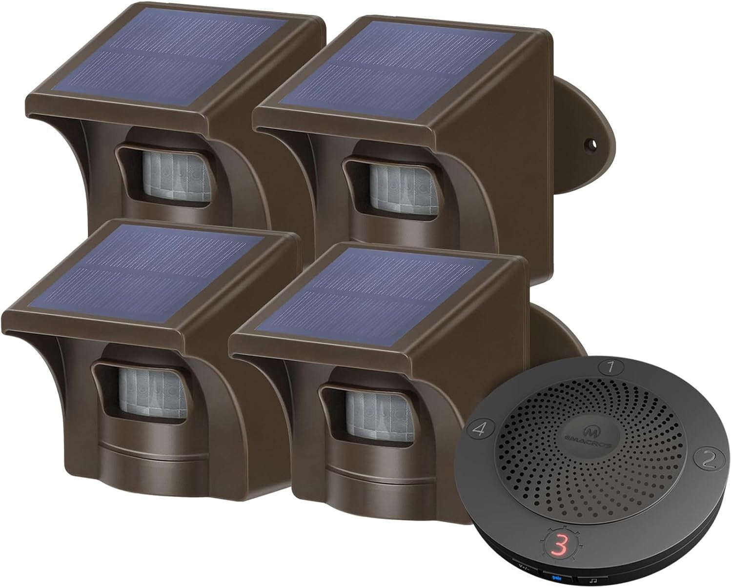 Industrial-Grade Solar Driveway Alarm System - 1500FT Long Range & Adjustable