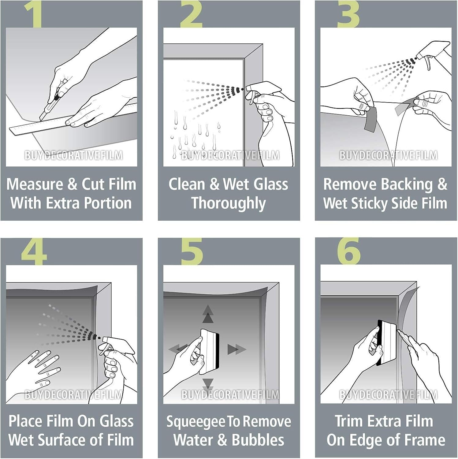 DIY-Friendly Clear Window UV Film - 48in x 12ft, Includes Tools for Easy Setup