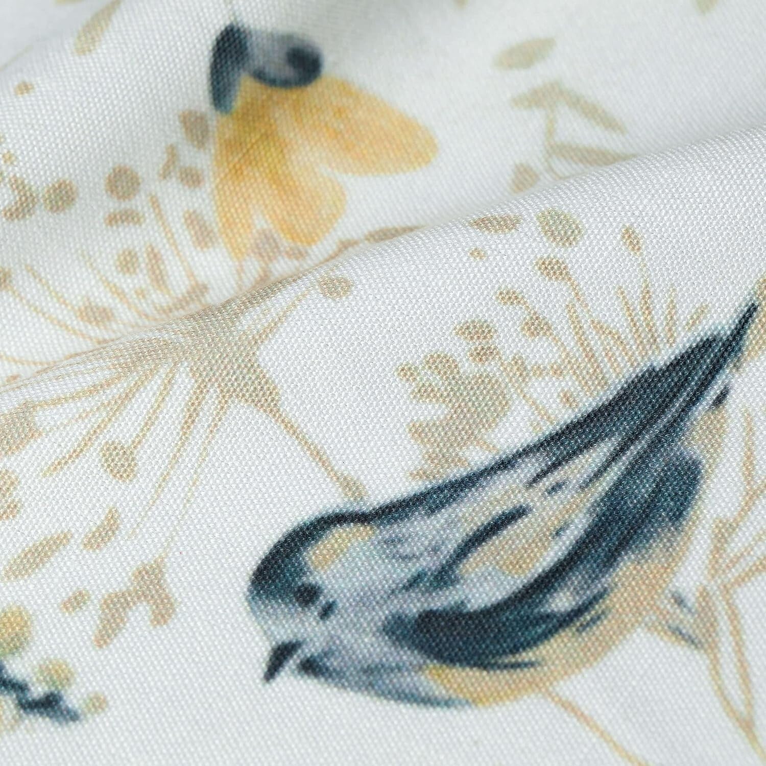 Beautiful Birds & Branches Grey Curtains - Pack of 2 for Modern Farmhouse