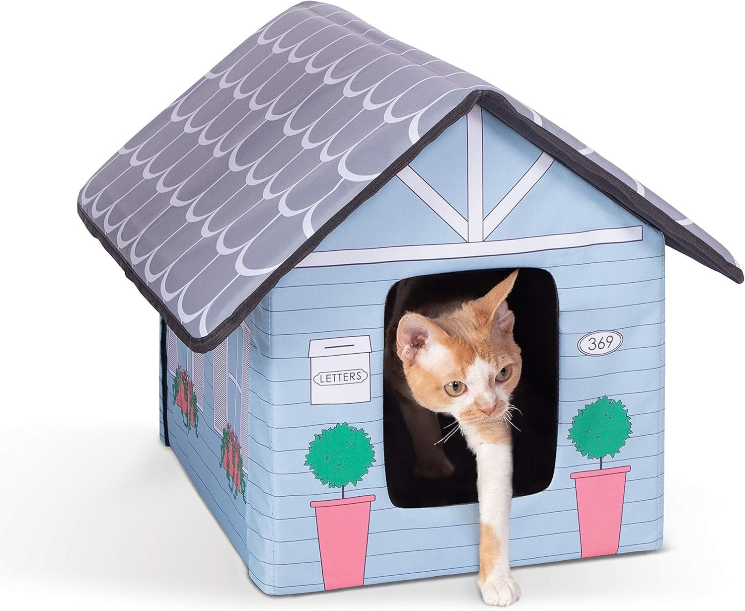Compact Insulated Cat House for Outdoors - Safe and Comfortable for Felines