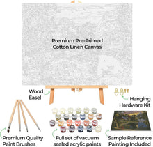 Load image into Gallery viewer, Mountain Paradise DIY Paint by Numbers Kit - Complete Framed Canvas Set
