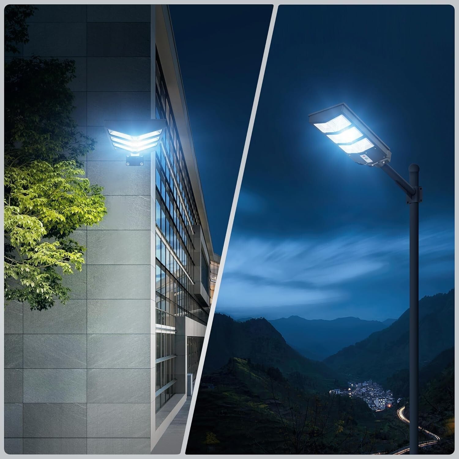 Intelligent Motion Sensor Solar Lights - 270 LED Outdoor Floodlight with Remote
