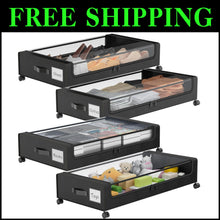 Load image into Gallery viewer, Multi-Functional Under Bed Storage with Wheels - Perfect for Home Organization