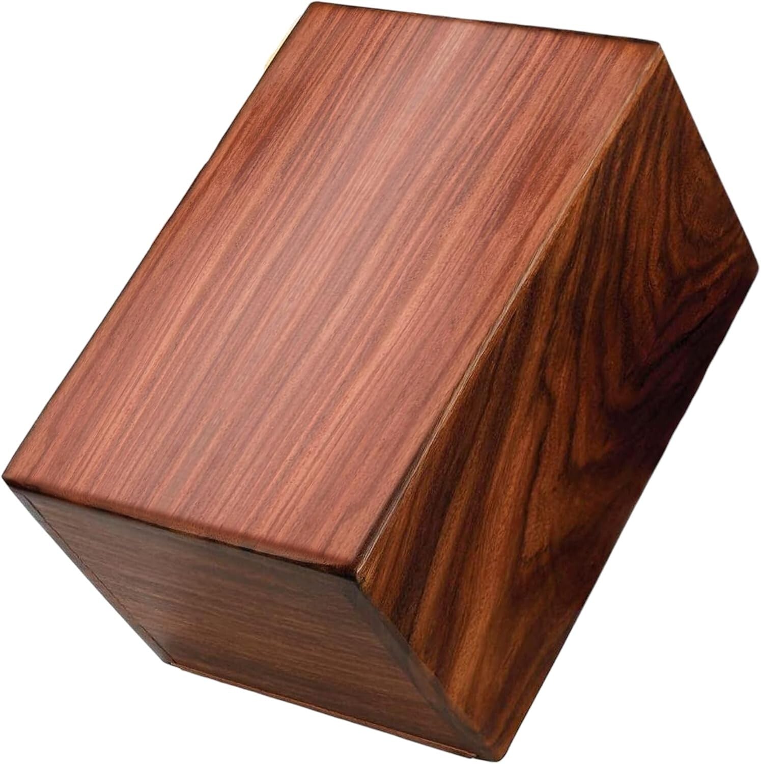 Hand-Carved Rosewood Cremation Urn for Adults - 80 Cubic Inch Capacity