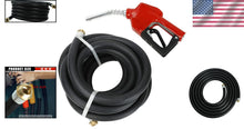Load image into Gallery viewer, 3/4'' x 20' PVC Fuel Hose with Automatic Nozzle for Efficient Dispensing