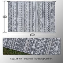 Load image into Gallery viewer, Durable UV Stabilized Reversible Mat 6' x 9' for Backyard and Beach Adventures