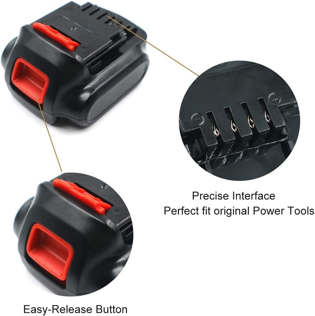 12V Max Battery Replacement for Black & Decker Tools - Lightweight and Powerful