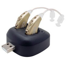Load image into Gallery viewer, Lightweight BTE Personal Sound Amplifier Set - USB Rechargeable, All-Day Comfort