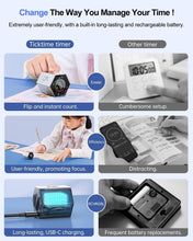 Load image into Gallery viewer, Versatile Hexagon Productivity Timer - 6 Preset Times &amp; Custom Options - Gray