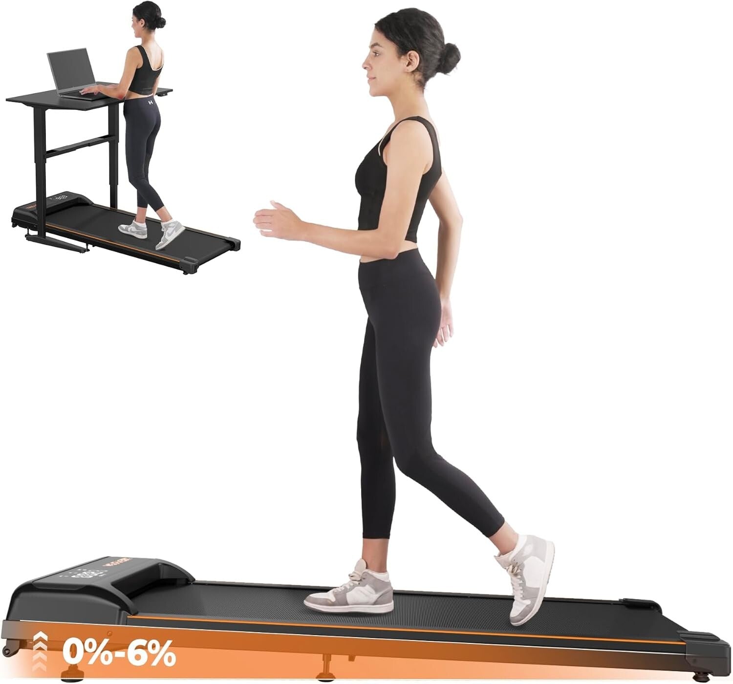 Multi-Functional Portable Treadmill for Fitness at Home & Office – 265 lbs Limit