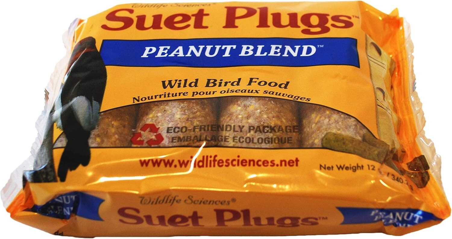 Wildlife Sciences 48 Pack Suet Plugs - Perfect for Attracting Small Birds
