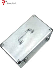 Load image into Gallery viewer, Durable Aluminum-Wrapped 10-Bay Storage Case for 3.5" HDDs - Lockable Design