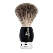Load image into Gallery viewer, VIVO Luxury Black Resin Badger Shaving Brush - Rich Lather for Discerning Men