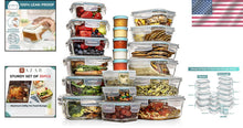 Load image into Gallery viewer, Versatile Airtight Glass Food Storage Containers - 35-Piece Leak-Proof Set