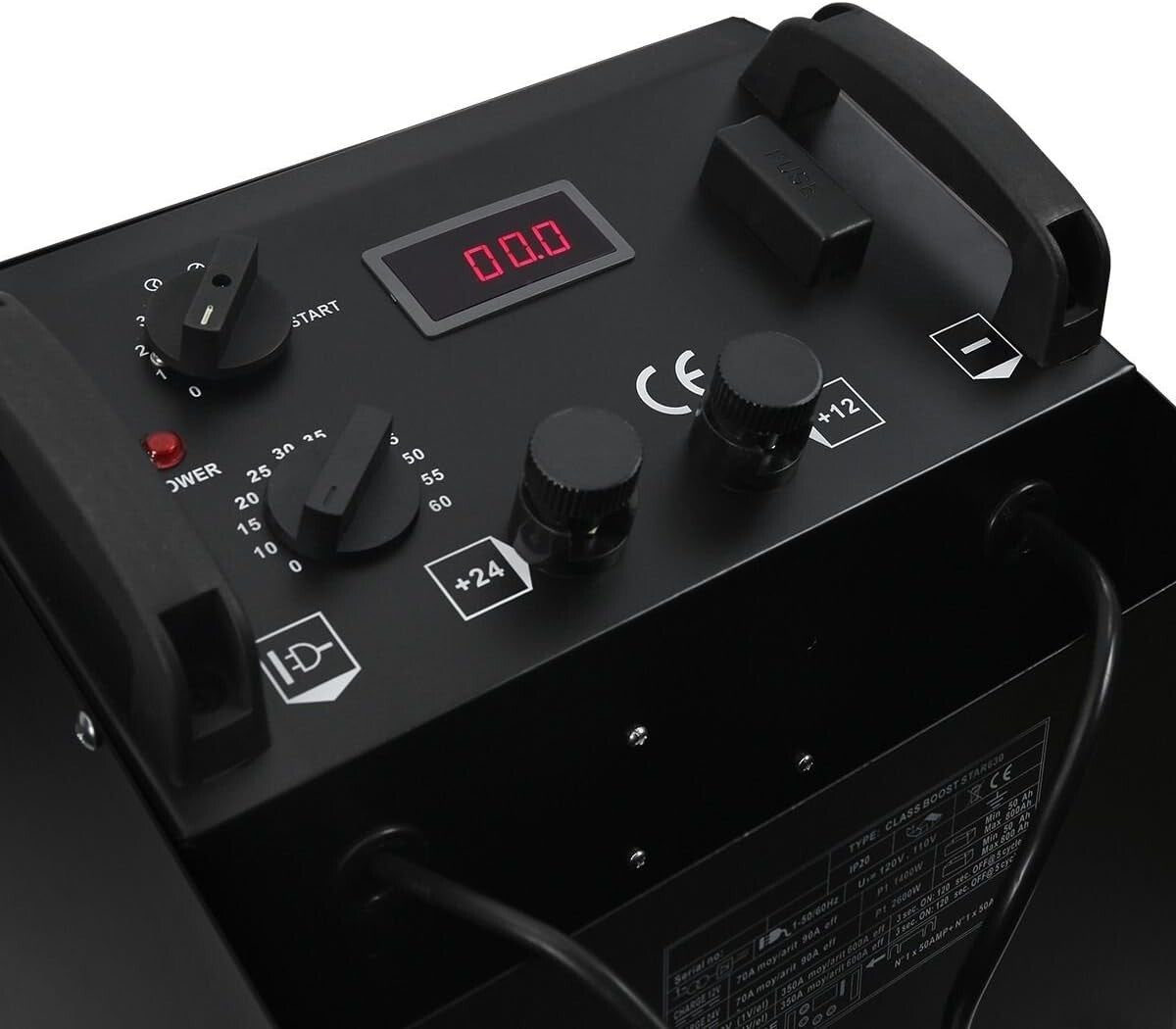 Advanced Stark 55 Amp Battery Charger with Wheels and Safety Features for Trucks