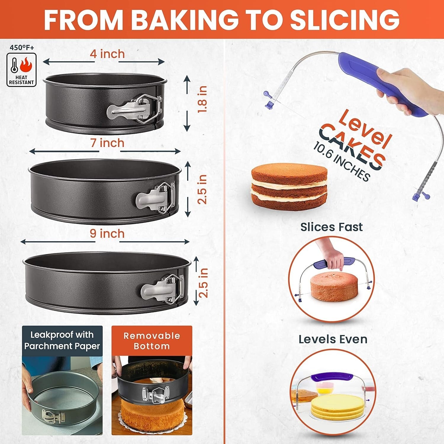 Deluxe Cake Decorating Essentials with 700 Pcs - Turntable & Multiple Tools