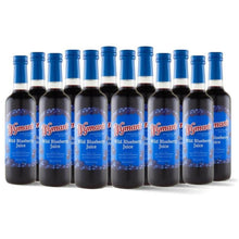 Load image into Gallery viewer, Refreshing Wild Blueberry Juice, Glass Bottled, 12 Pack – Naturally Delicious