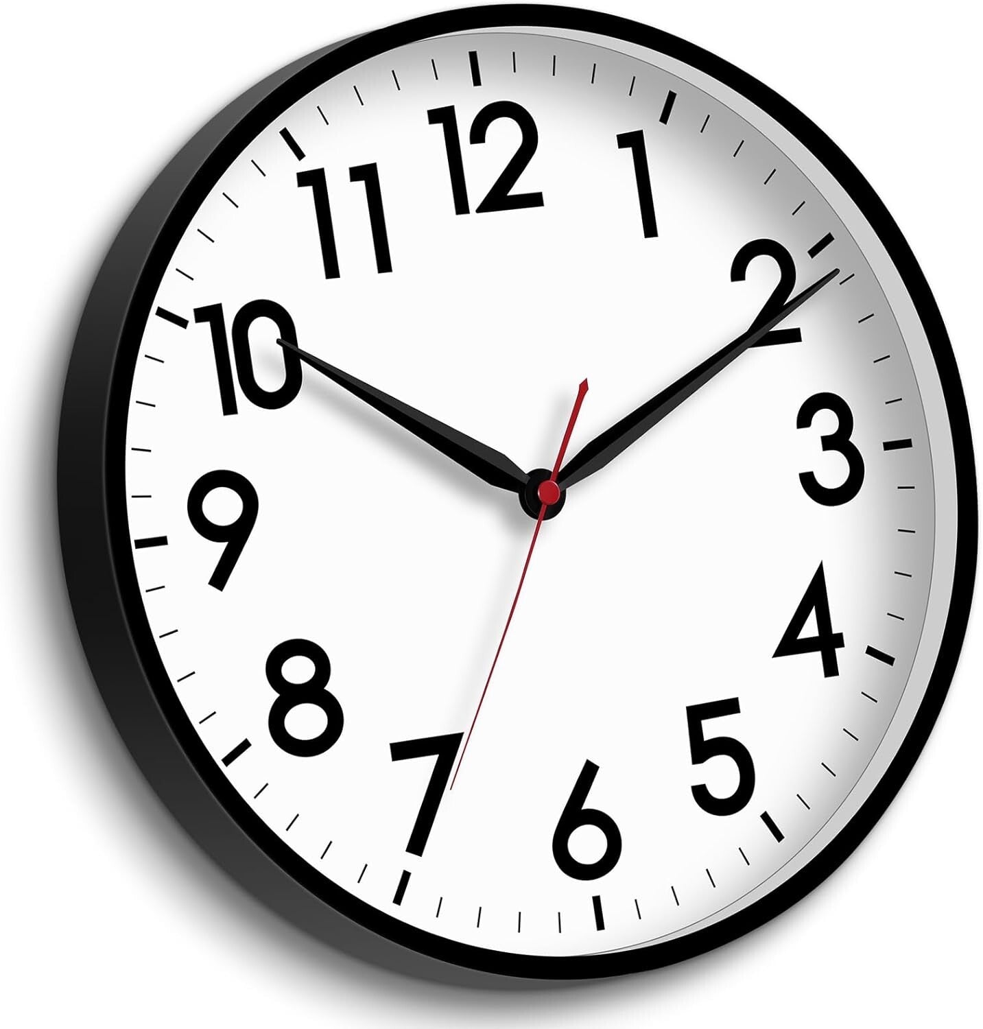 Modern 16" Wall Clock with Silent Sweep Movement - Ideal for Indoor/Outdoor Use