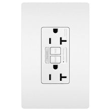 Load image into Gallery viewer, Tamper-Resistant 20 Amp Decorator Duplex Outlet with LED Night Light, Gray