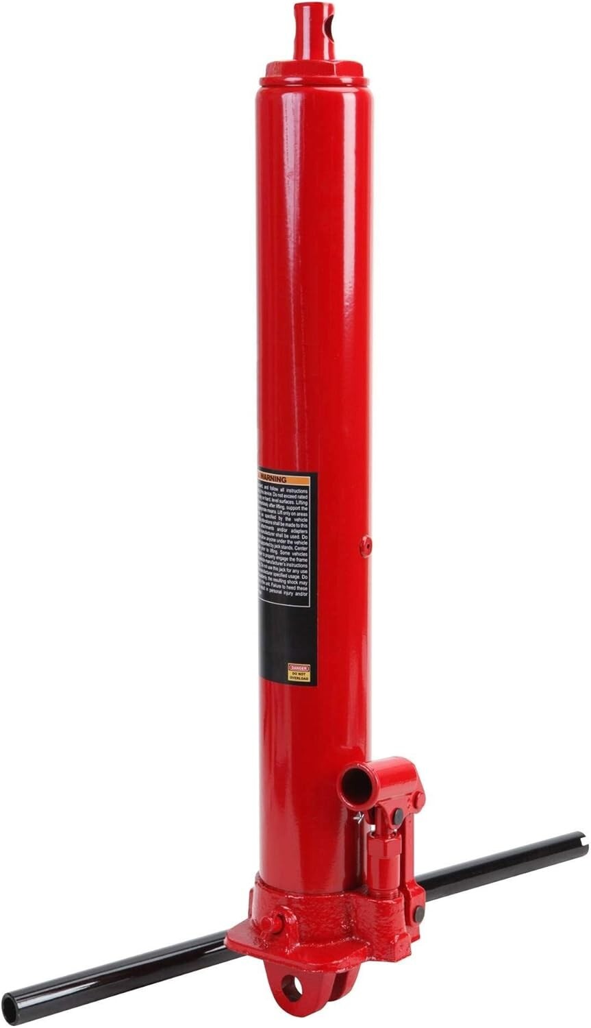Heavy-Duty Long Ram Jack - 3 Ton Capacity with Glide Pump for Garage Use
