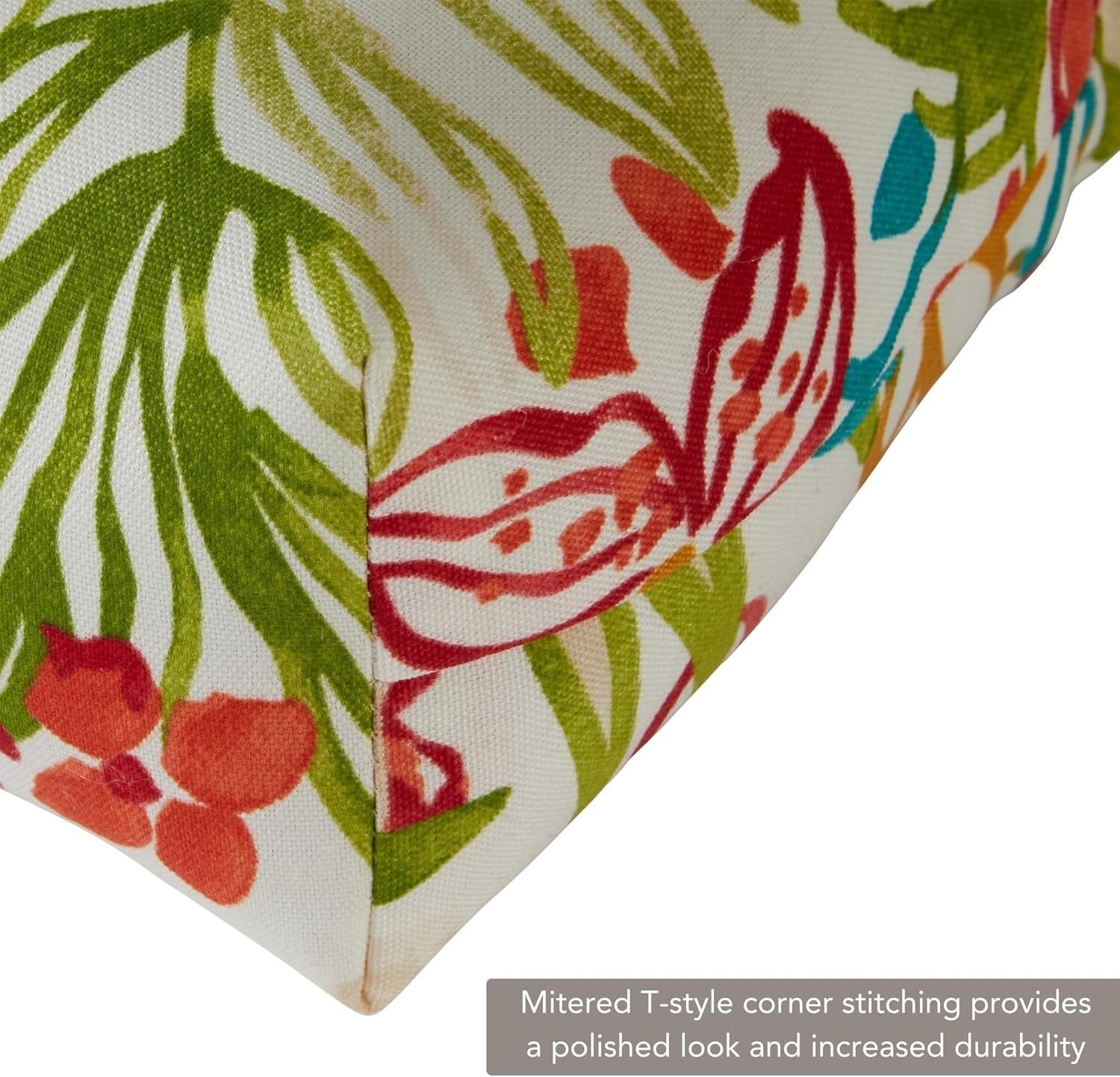 Garden Floral High Back Chair Cushion Set, 2 Pieces - Fade & Stain Resistant