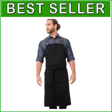 Load image into Gallery viewer, Versatile Unisex Chef Apron with Suspender Set - Perfect for All Culinary Needs
