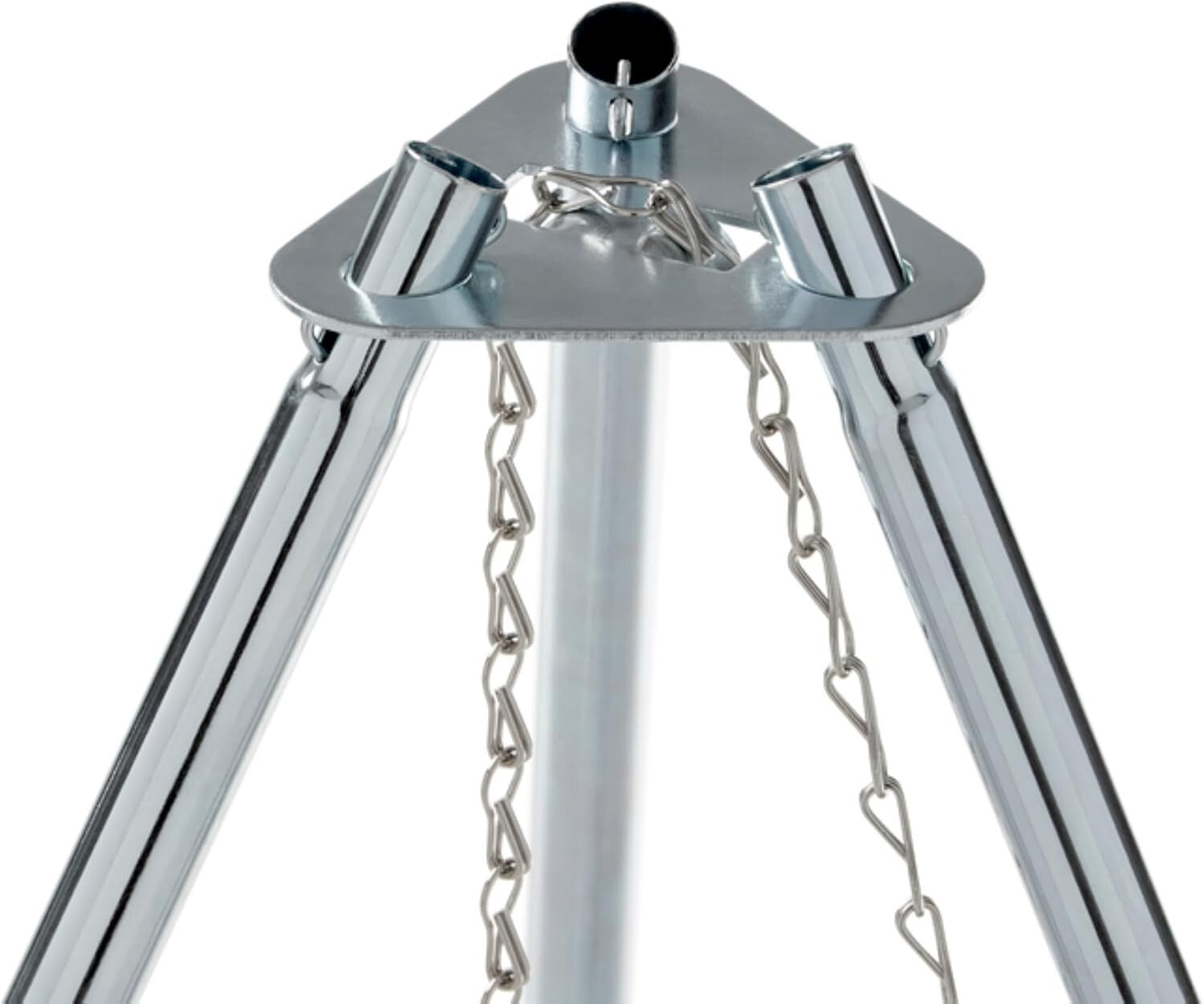 Adjustable Tripod Campfire Grill & Lantern Hanger - Cooking & Lighting Essential