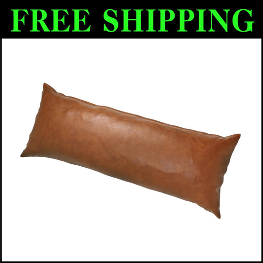 Elegant 50x160 cm Faux Leather Long Pillow Cover - Soft and Durable Decoration