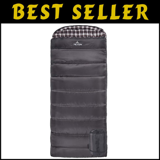 Overnight Comfort with Teton Celsius XXL -25°F Sleeping Bag & Compression Sack