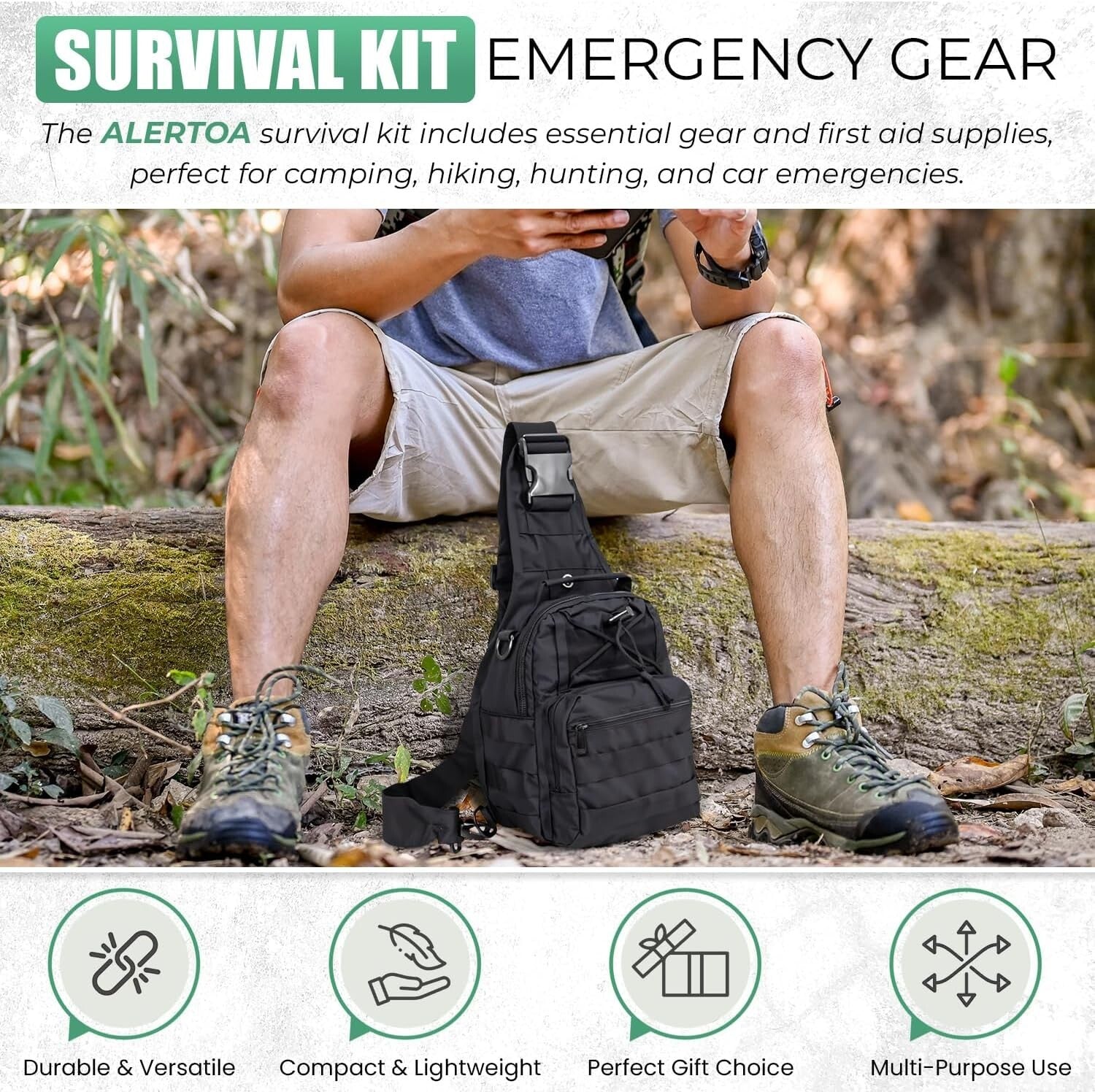 Durable Survival Kit Pro: Emergency Essentials for Adventurers & Outdoor Lovers