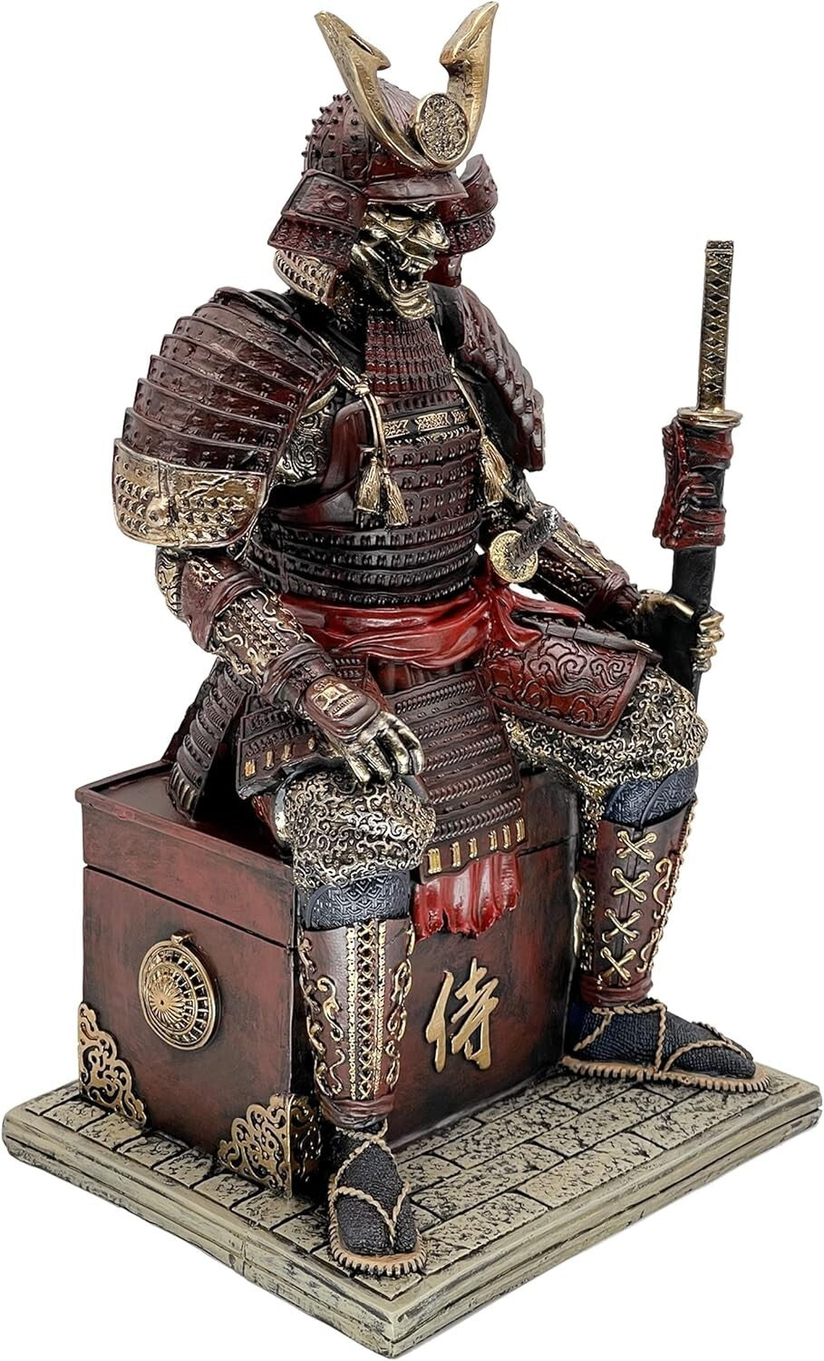Eco-Friendly Resin Samurai Undead Warrior Figurine - Perfect Gift for Collectors