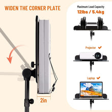 Load image into Gallery viewer, Black Alloy Steel Music Stand with Tiltable Tray - Perfect for Musicians