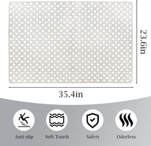 Load image into Gallery viewer, Large 35.4" x 23.6" Shower Mat with Big Suction Cups for Ultimate Grip