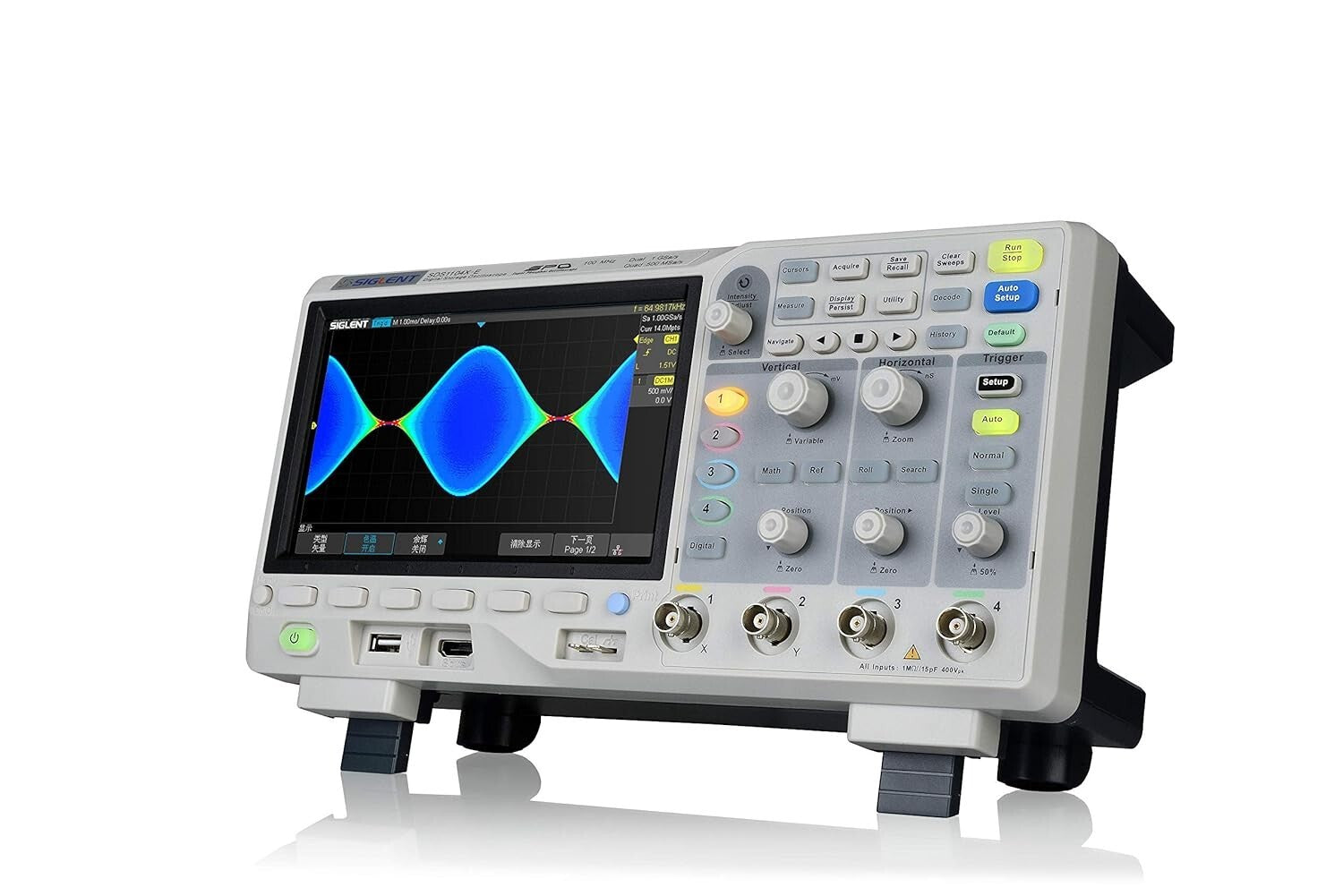 High-Fidelity 100MHz Digital Oscilloscope with 4 Channels & Advanced Triggering