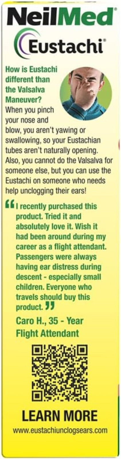 Portable Eustachian Tube Exerciser with Carrying Case - Treat Ear Pressure