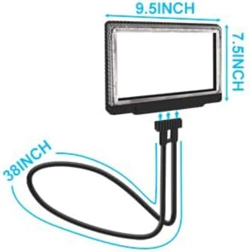 5X Hands-Free LED Magnifying Glass with Flexible Neck - Perfect for Reading