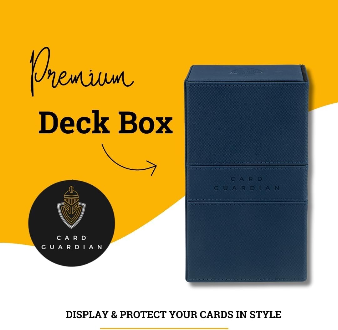 Elegant Blue Card Case - Premium Storage for Magic the Gathering & More