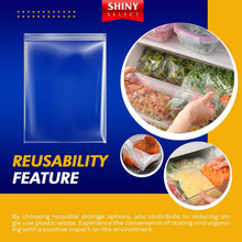 Load image into Gallery viewer, Jumbo 3.5 Gallon Clear Storage Bags - 100 Count for Travel &amp; Home Organization