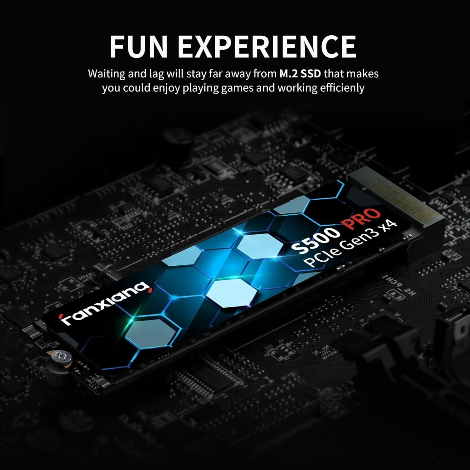 S500 Pro 2TB SSD - 3500MB/s Speed, Shock Resistant, Perfect for Gaming & Work
