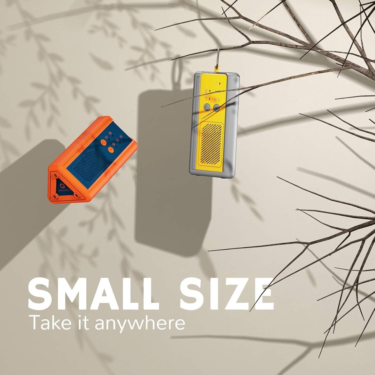 1,000mg/h Portable Ozone Generator - Yellow Odor Eliminator for Small Spaces