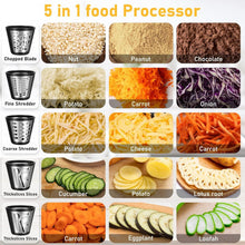 Load image into Gallery viewer, Professional 5-in-1 Electric Salad Shooter &amp; Spiralizer for Effortless Cooking