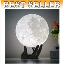 Load image into Gallery viewer, Whimsical 3D Moon Lamp with Remote Control - Ideal Gift for Teen Girls &amp; Boys