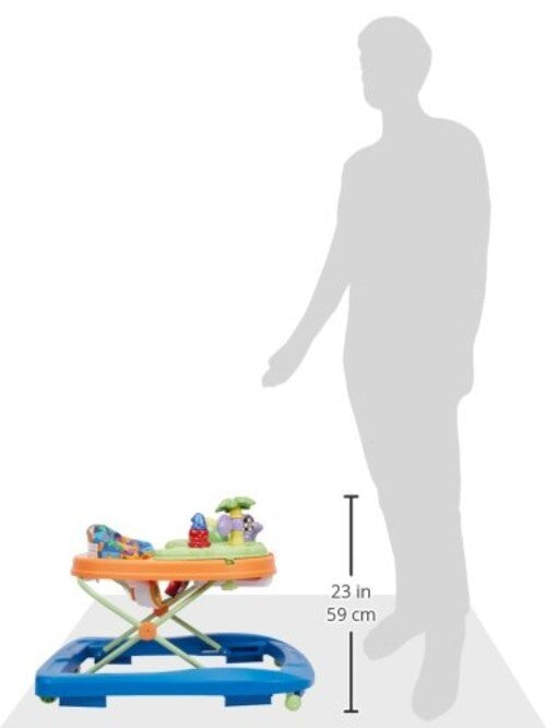 Baby Walker with Lights, Sounds, and Adjustable Height for Growing Infants