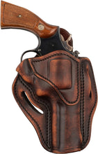 Load image into Gallery viewer, Premium K-Frame OWB Holster in Vintage Brown - Fits Ruger GP100 &amp; S&amp;W 686
