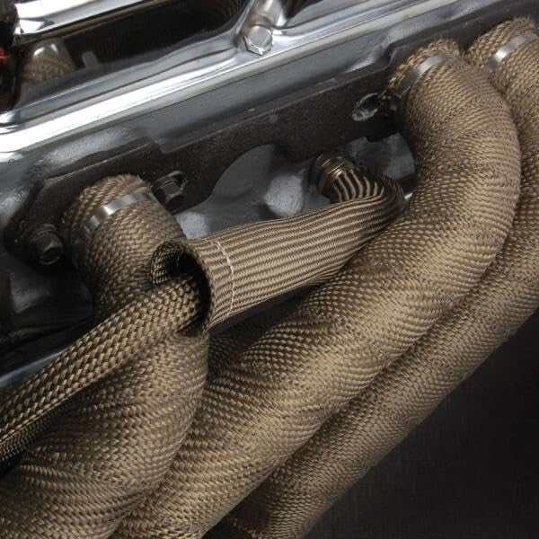 Pliable 50' Titanium Exhaust Wrap - Reduces Temperatures & Enhances Horsepower