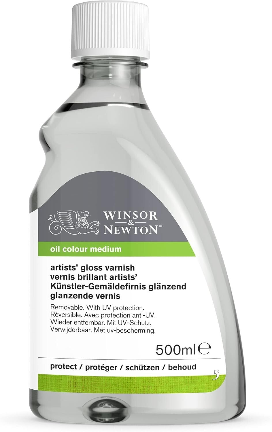 500ml Professional Artists' Gloss Varnish - Non-Yellowing Protection for Art
