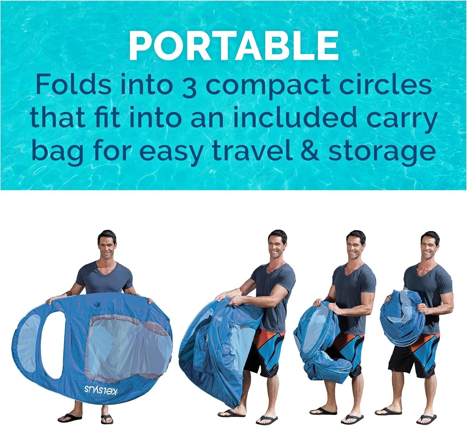 Soft Mesh Floating Lounger Chair - Stylish Inflatable Pool Float for Relaxation