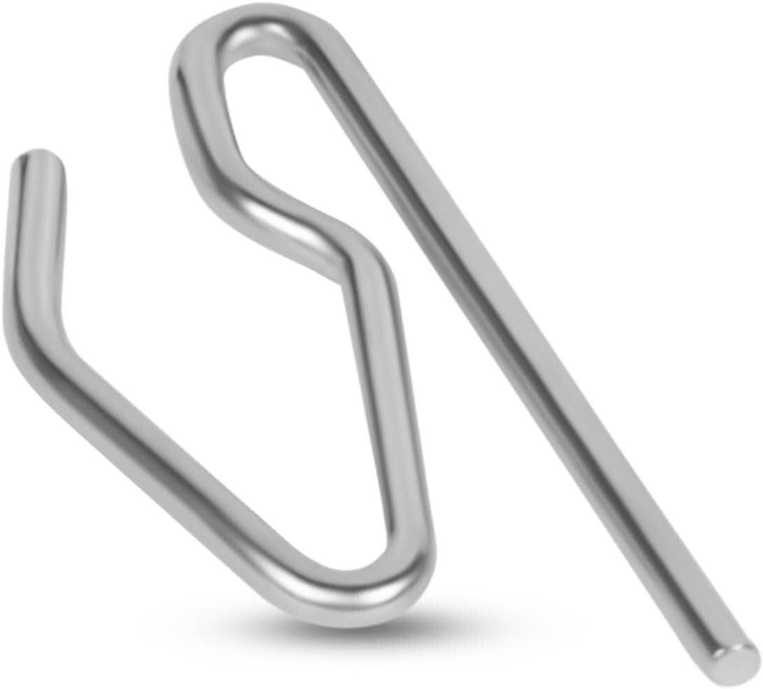 High-Quality Silver Mild Steel Curtain Hooks - 200 Pieces for Perfect Hanging